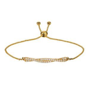 0.25 Carat Natural Diamond Bolo Infinity Bracelet